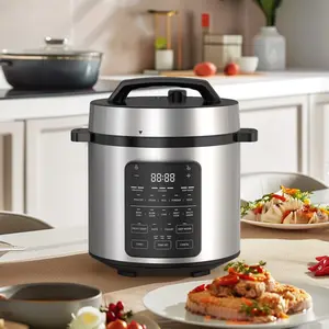 6 QT Electric Pressure Canner 14- in- 1 Multi Cooker Rice Cooker Digital Stainless Steel
