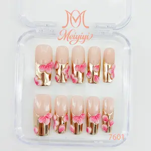 .DP.7601.Magic Mirror Powder French Carved Wearable Nails