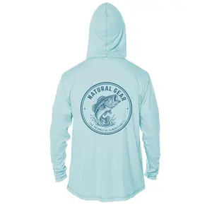 Natural Gear Hooded Solar Shirt - "Blue Bass"