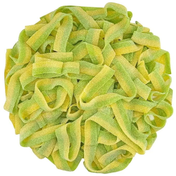 Variety Color Sour Gummy Belts 1 Pound (Cotton Candy), Pickle 1LB, Pack of 1