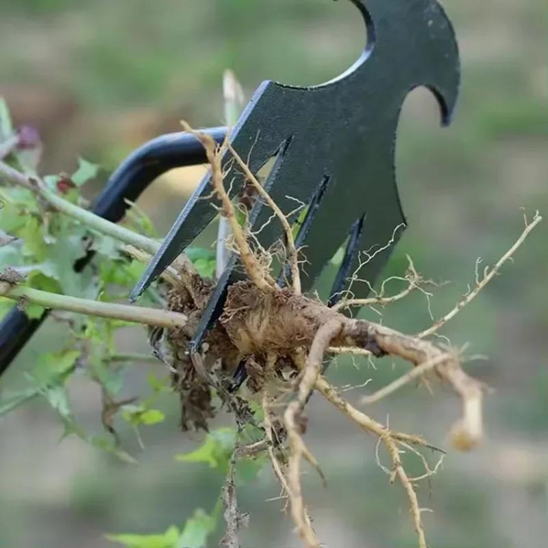 Multi-Functional Weeding Tool | Root Pulling Hoe & Soil Loosening Shovel | Durable Garden Weed Puller for Vegetable Planting | Upgraded Gardening Hand Tool