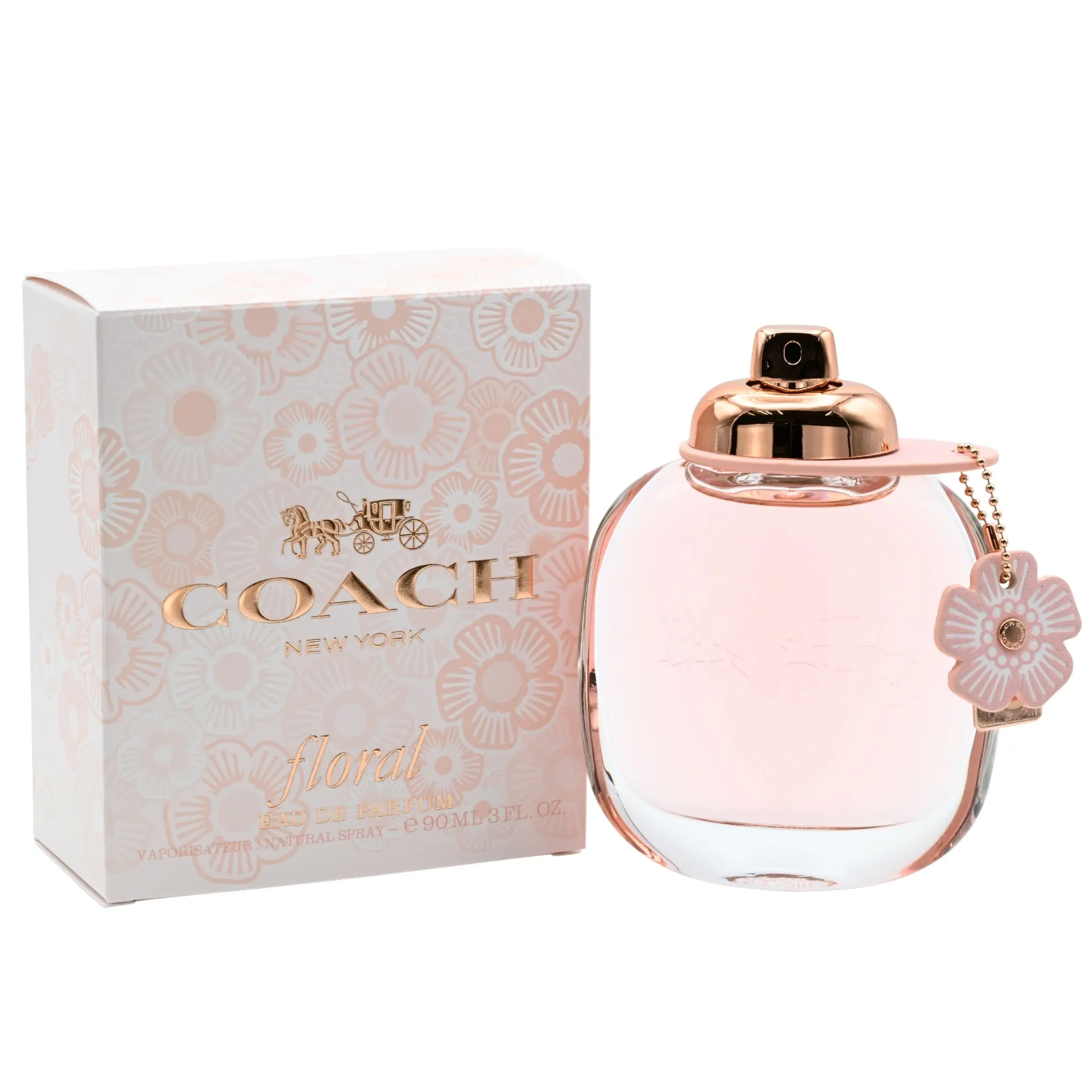 Coach Women's Deep Floral Eau de Parfum (EDP) Spray - 3.0 fl oz Deep Floral Perfume, Citrus Top Notes, Radiant Aroma, Tea Rose Accents, New in Box, Floral Fragrance Spray