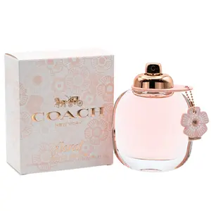 Coach Women's Deep Floral Eau de Parfum (EDP) Spray - 3.0 fl oz Deep Floral Perfume, Citrus Top Notes, Radiant Aroma, Tea Rose Accents, New in Box, Floral Fragrance Spray