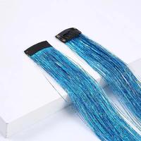 [New]  Clip-in Tinsel - Lake Blue