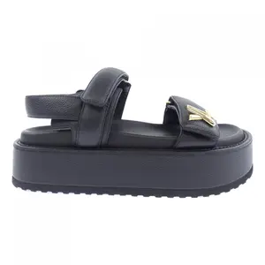 Pre-owned Louis Vuitton Calfskin Small Leather Goods LV Twist Calf Leather Sandals