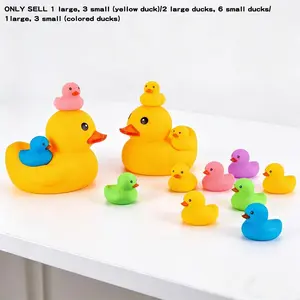 Large and small duck-shaped gift figurines, Cute collectible figurines, party event supplies, indoor and outdoor decoration for festivals, suitable for home tabletops, DIY accessories in cars, party gift sets