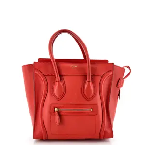 Pre-owned Celine Leather Tote Bags REBAG Luggage Bag Smooth Micro by Rebag