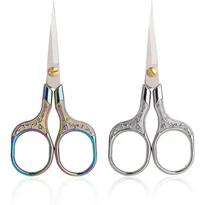 Small Sewing Scissors Sharp Embroidery Crochet Scissors, 2 Piece crochet accessories Yarn fabric scissors for Needlework Arts & Crafts DIY Tools