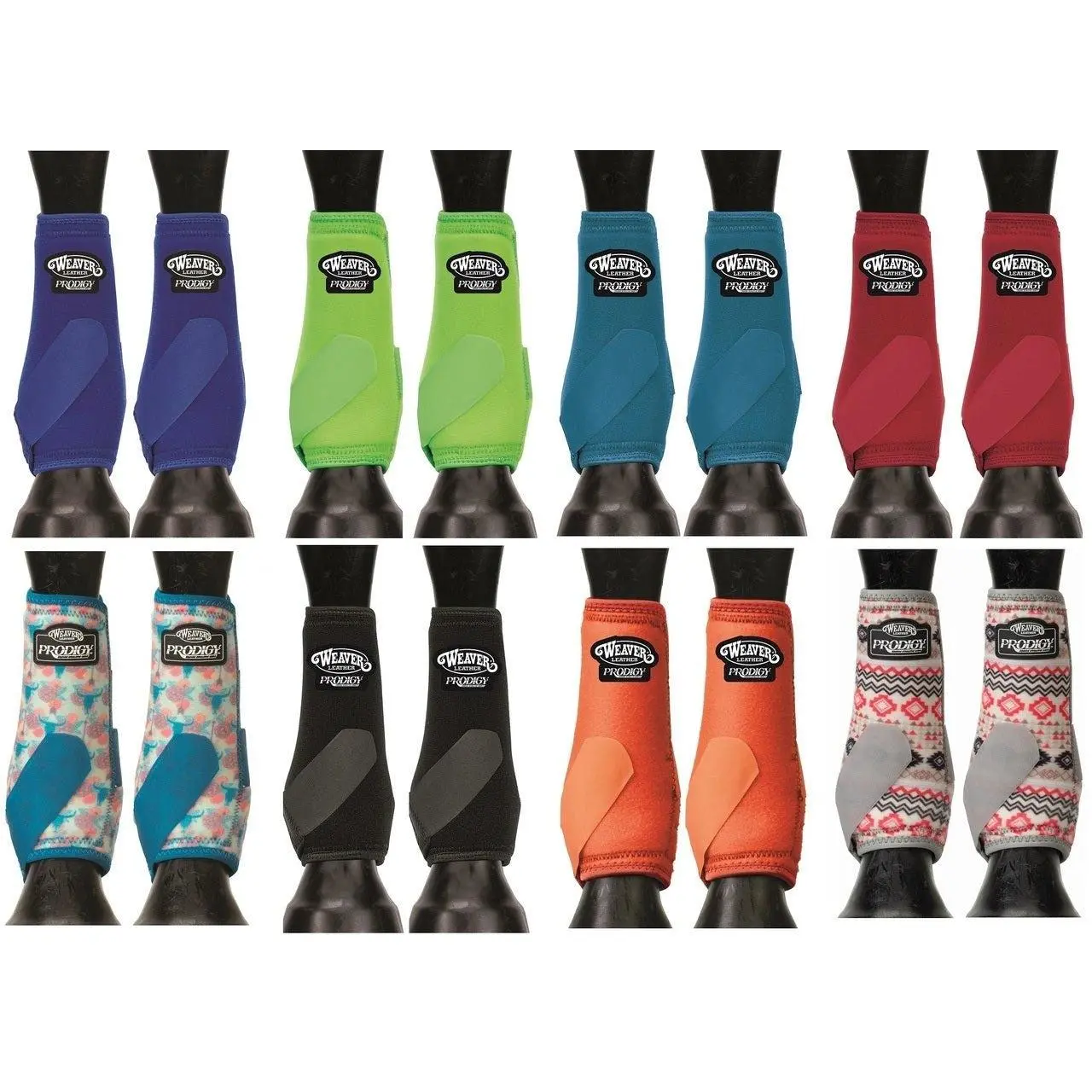 Weaver Leather Prodigy Performance Athletic SMB Boots - Shock-Absorbing Neoprene Horse Leg Protection - Multiple Sizes