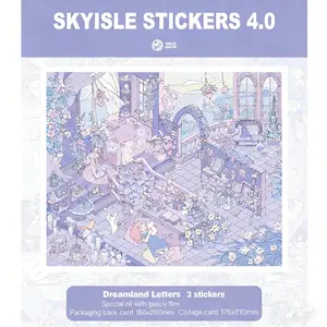 [Dream letter] 3D Scene Sticker  DIY Cute Cartoon Creative Stickers for Scrapbooking Making DIY Decorative Stickers for Crafting