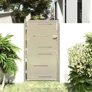 vidaXL Garden Gate 39.4"x70.9" Stainless Steel