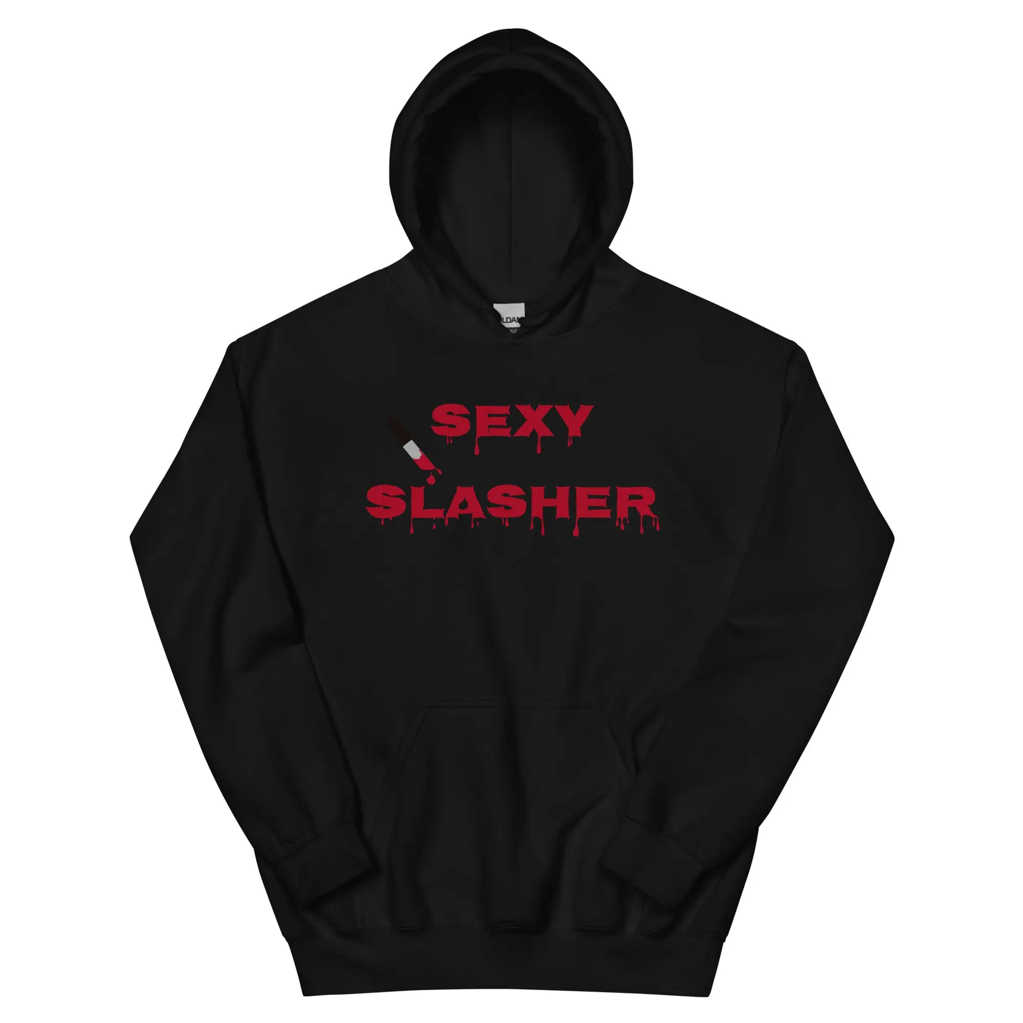 "Sexy Slasher" Red Spooky Unisex Hoodie