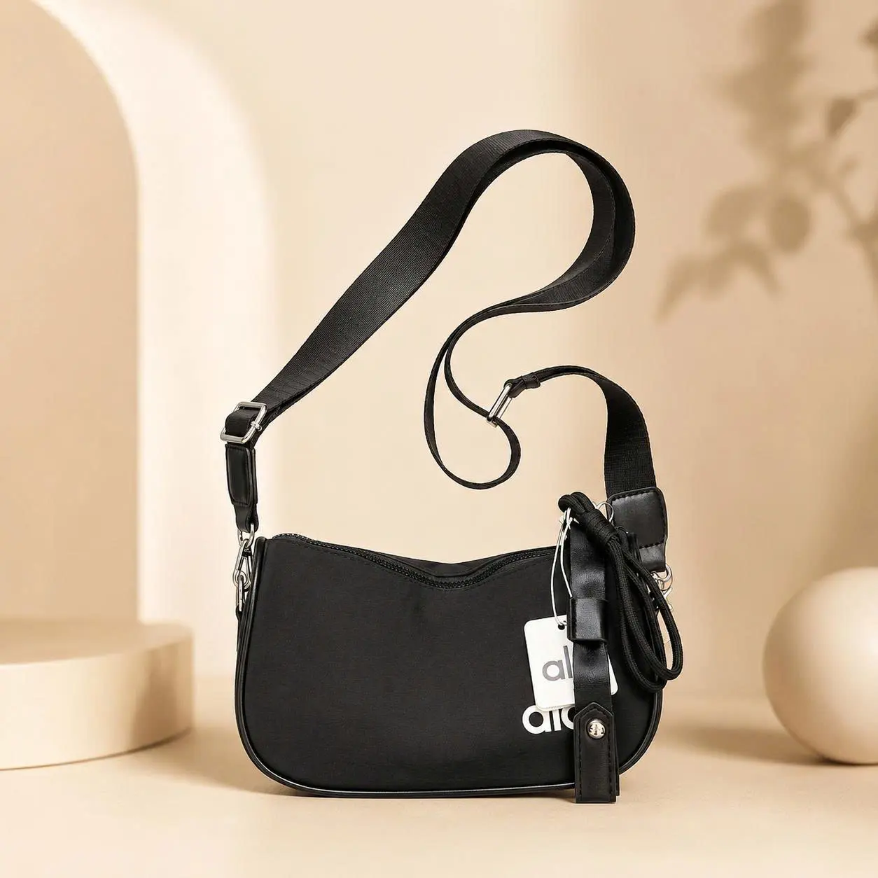 Womens Nylon Crossbody Shoulder Bag Lightweight Small Travel Purse Everyday Athleisure Casual Satchel Bag, Summer Bag for Women