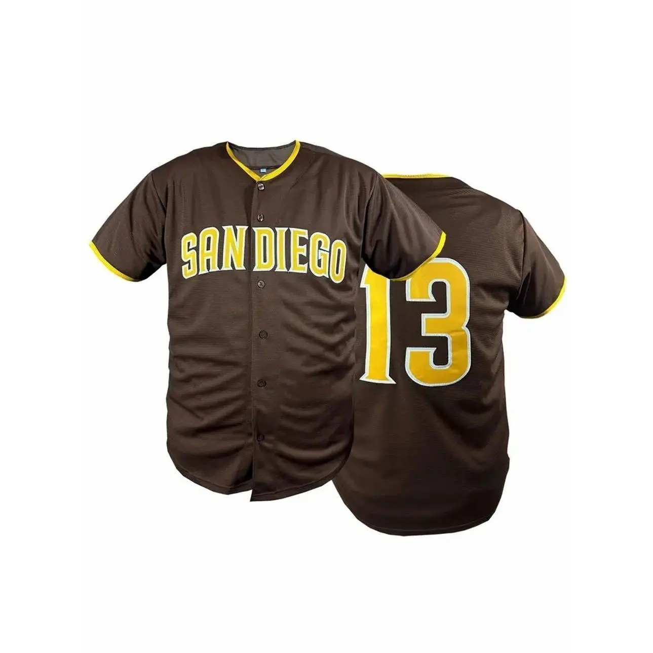 Men's Breathable Baseball Jersey, Comfortable Sportswear Quick-Dry Embroidered Baseball Shirt, Competition Uniform Unisex Short Sleeve Top