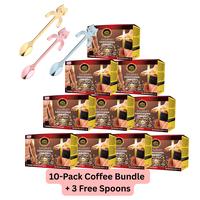 10-Pack Coffee Bundle + 2 Free Spoons