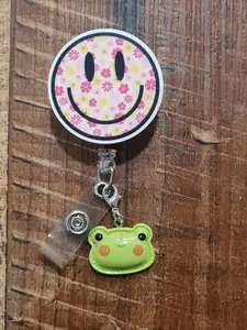 Frog ~ ID Badge Reel Charm ~ Custom Made Charms ~ Badge Buddy ~ Badge Accessories ~ ID Badge Charm ~ Work Badge Charm