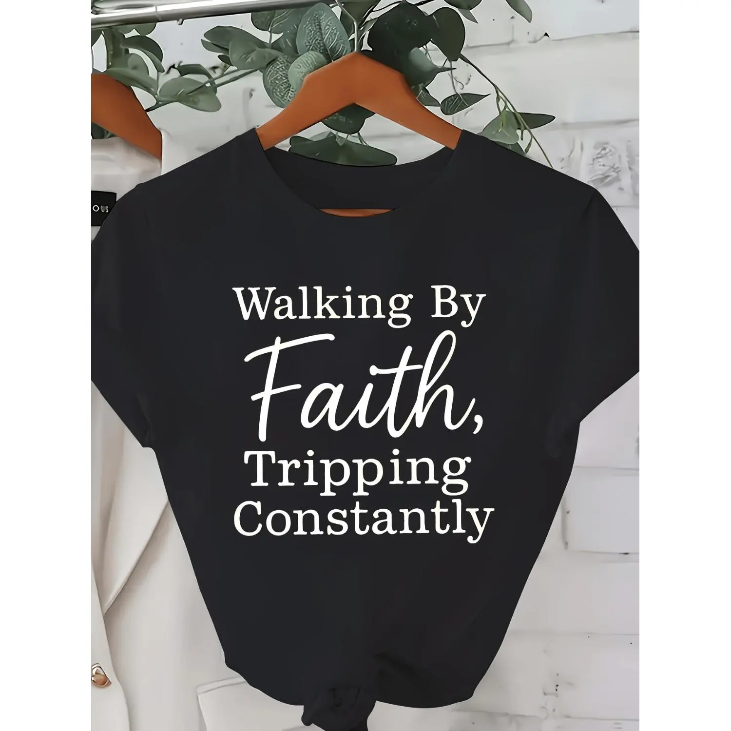 Plus Size - Plus Size - Women'S Plus Size 0-8XL Casual Fashion Printed T-Shirt, Trendy Base Layer, Daily Casual Outing, All Seasons, Casual Wear, Comfortable Fit, Short Sleeve T-Shirt with Various Colors Available, Women'S Fun T-Shirt, Holiday Gift