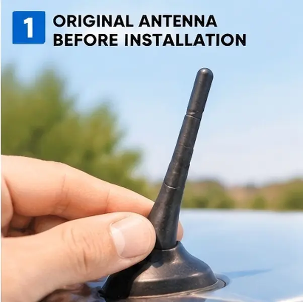 Carbon Fiber Car Antenna Decoration - Automotive Modification Accessory for Vehicle Appearance Enhancement