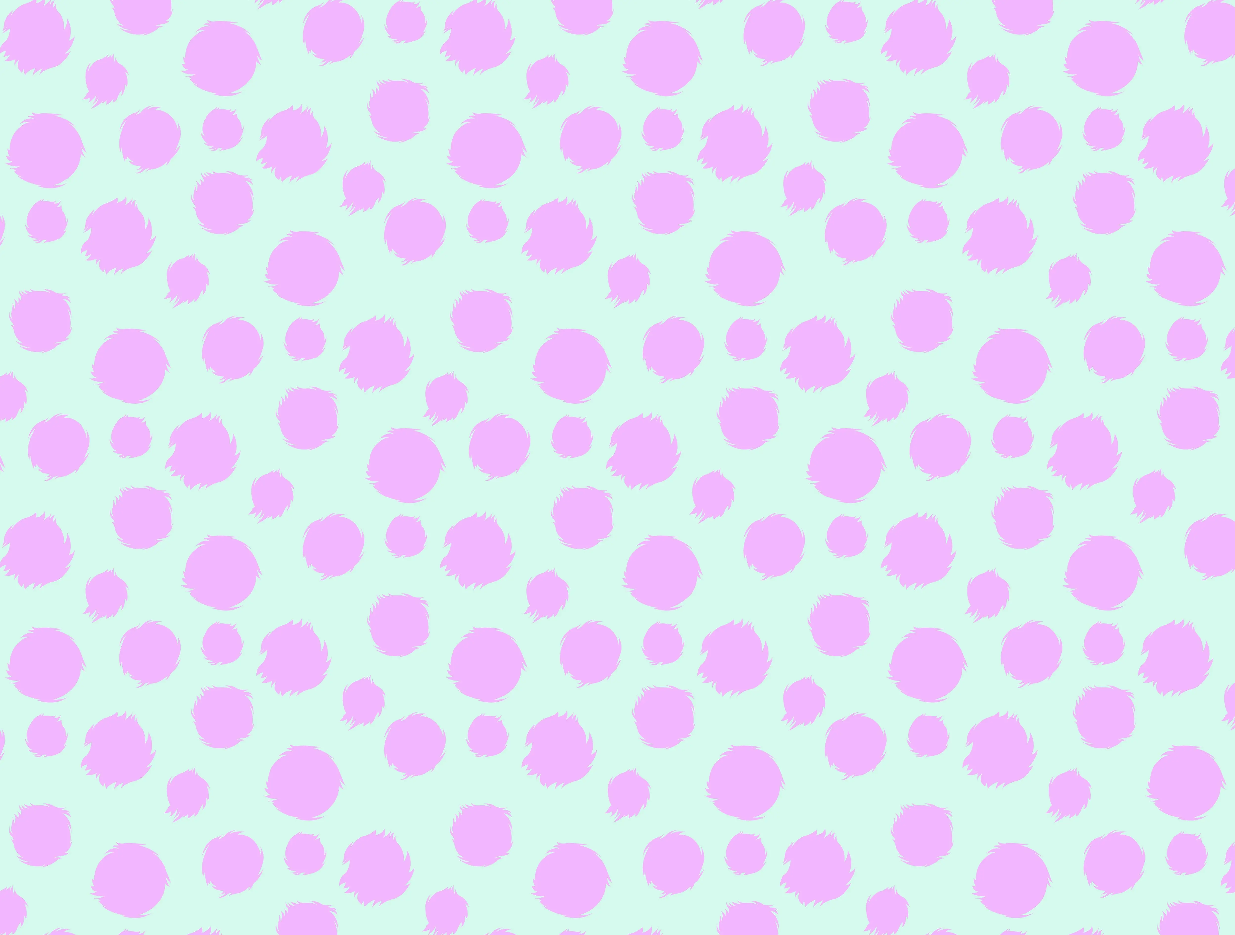 Tabby Road | Fur Ball Technomint by Tula Pink | Minky Polyester Fabric