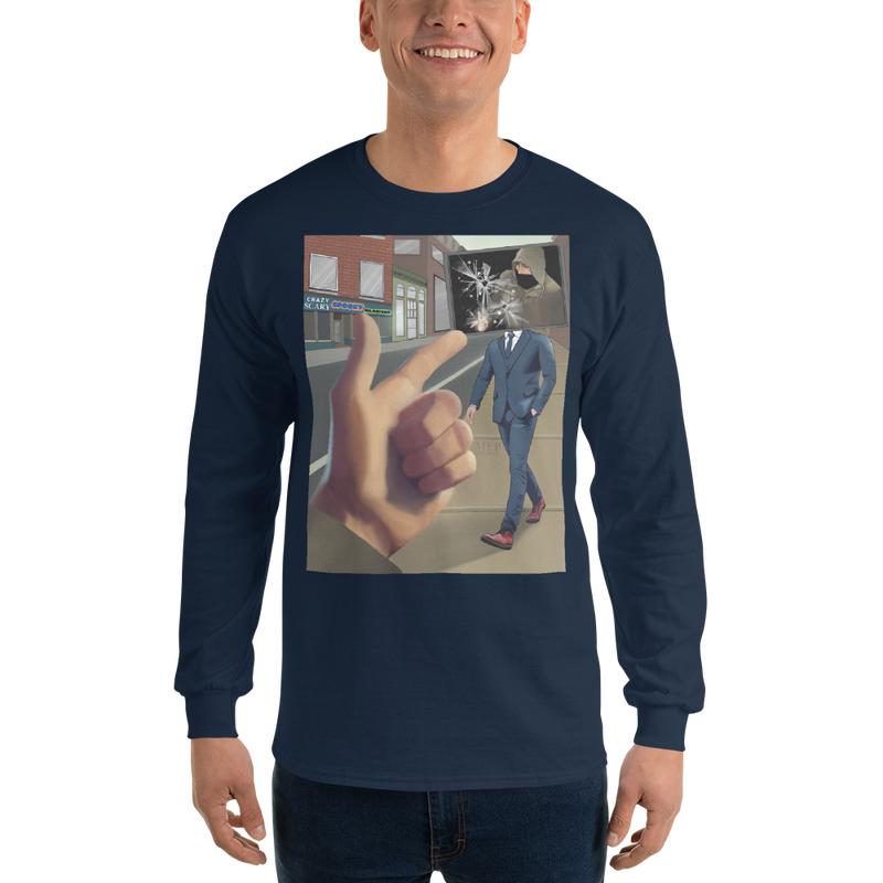 Unisex Long Sleeve graphic Shirt TV off Luigi Casual Classic