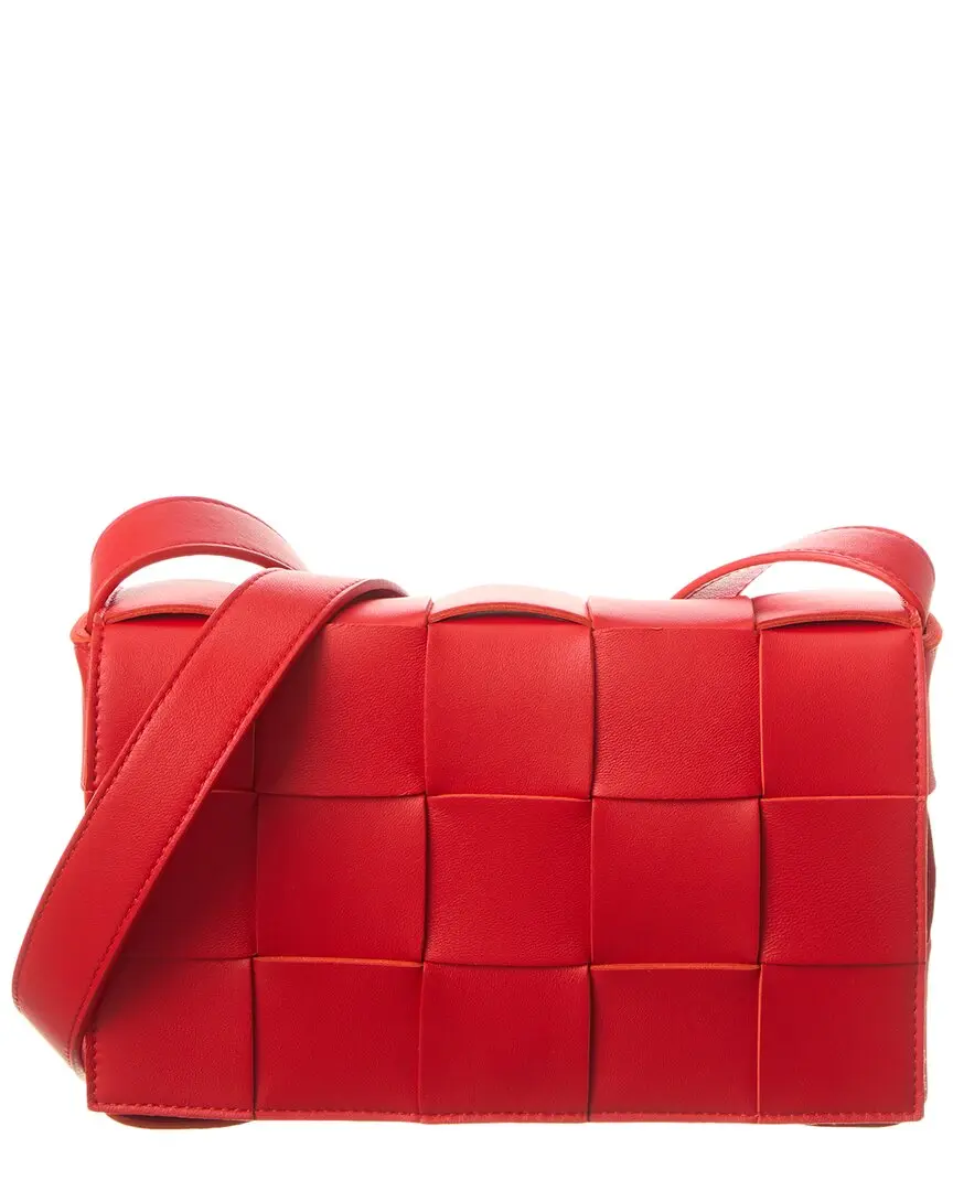 Bottega Veneta Cassette Maxi Intrecciato Leather Crossbody