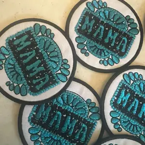 Mama Iron on Patches
