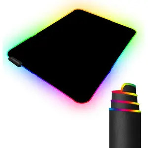 RGB Gaming  Pad with 11 RGB Light up Modes,LED Gaming Pad,Non-Slip Rubber Based  Mice mat Medium Size(13.7" x 10.3")