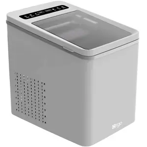 Orgo The Maverick Countertop Ice Maker, Makes 23 lbs. in 24 hours, Bullet Shaped In 2 Sizes, Ice Maker Ready In 6-8 Minutes, LED Control Panel, Self-Cleaning, Includes Scoop, TMT3653, Gray