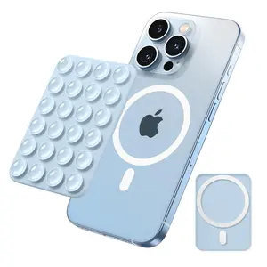 Magnetic Suction Cup Phone Mount | Detachable Suction Phone Grip | Hands-Free Magsafe Suction Mount for Phone Accessories Metal Does not apply