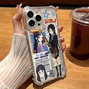 Cute Anime Tokyo Girl Phone Case Compatible with for iphone 16 15 14 13 12 11 Pro Max X XR XS MAX 8 7 Plus Shockproof Transparent Soft Back