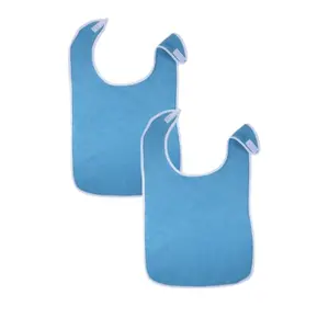 Adult Bibs Set of 2, Adjustable &, Velcro Closure, Durable, Suitable for Care & Nursing Homes, Unisex, Kitchen Apron