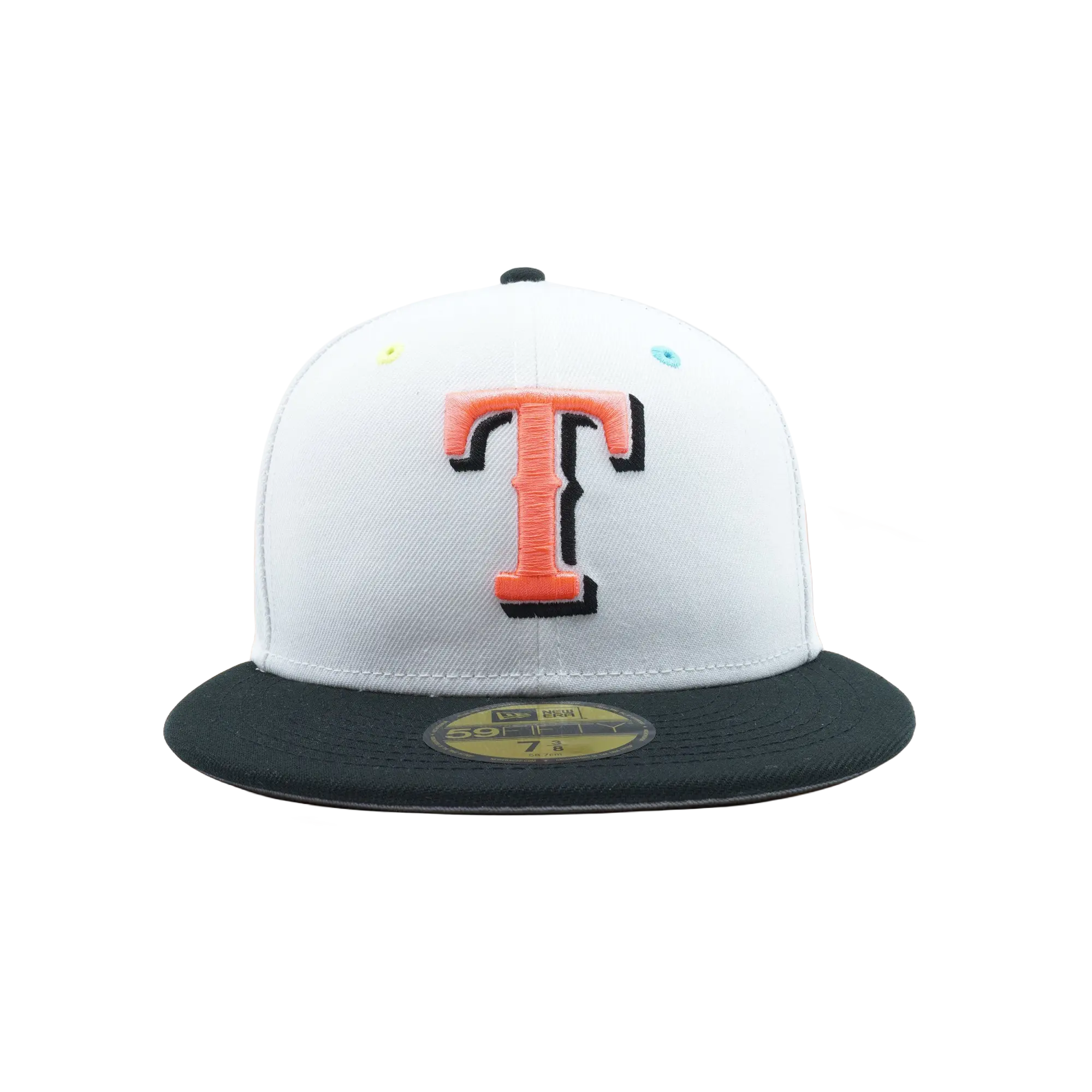 59FIFTY Texas Rangers 40th Anniversary Fitted Hat "Grey / Black - Brim" NE831