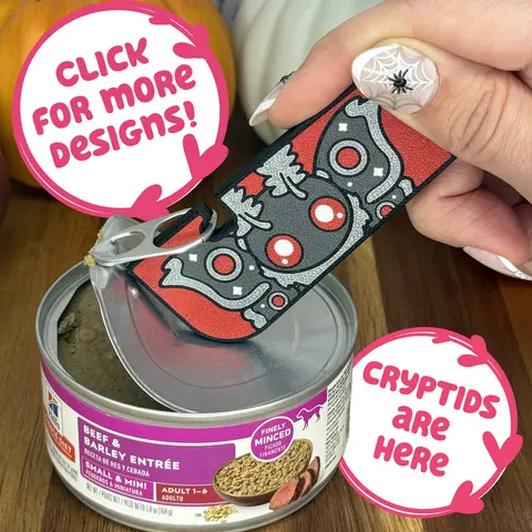 Tab Buddy XL Designs - Food can tab opener magnet keychain help for long nails, sore hands, arthritis