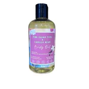 Pink Sugar Type And Vanilla Bean Body Oil- 8oz