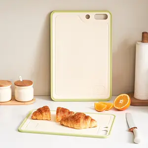 UFORU Plastic  Chopping Board,Kitchen-Safe, BPA-Free, Non-Slip Design, Ideal for Cooking and Camping, Dishwasher Safe, Double-Sided Use, Handle Included, Dimensions 15.8“ x 10.6” x 0.6", Stylish Kitchenware,