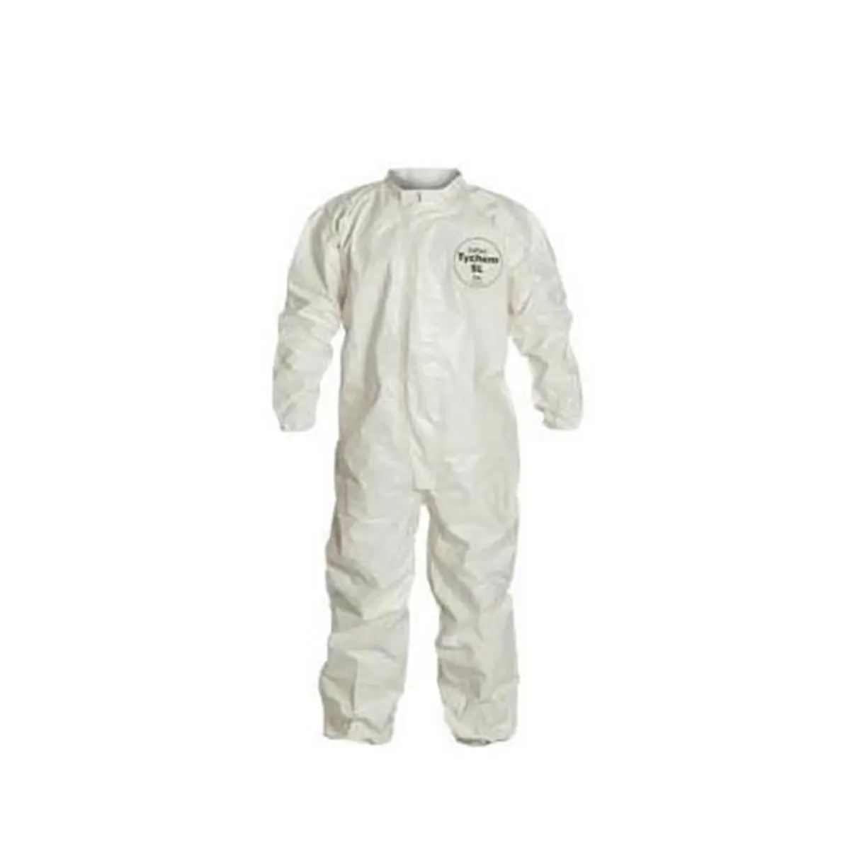 212 MAIN Dupont DPT-SL125TWH3X 4000 Chemical Resistant Full Length Workwear Coverall Clothes - White, 3XL, Taped Seams, Zipper-Equipped, Durable Fabric Uniforms