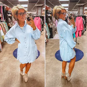 Have a Heart Chambray Dress