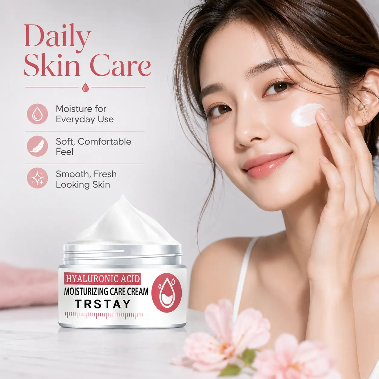 Eye Care Cream, Lightweight Hydrating Treatment for Bright and Smooth Looking Under Eyes