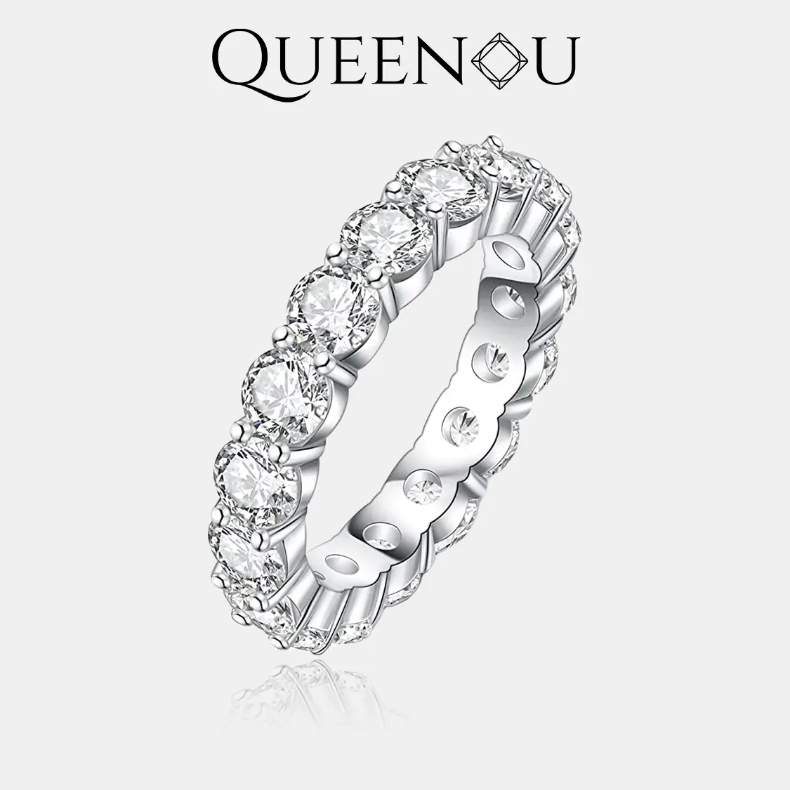 【211】0.5CT Full Synthetic Moissanite Ring – Elegant Vintage Design, Perfect for Special Occasions, Anniversary, Birthdays, and Everyday Glamour