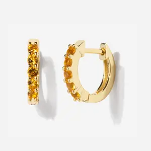 Birthstone Huggies - November dainty earring