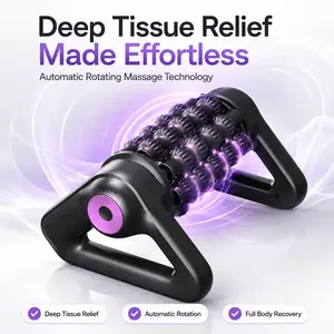 [Father's Day Gift] New Triangle Roller Massager - Portable Electric USB Charging Massage Device for Neck, Shoulder, Waist, and Legs - Home & Office Use summerwins