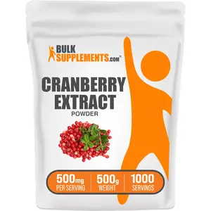 BulkSupplements Cranberry Extract Powder - Edible - Natural Antioxidants - Urinary Support - 100g-1kg - 500mg per Serving