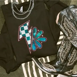 Blue Bolt Crewneck vintage sweatshirts, cowgirl outfits, western outfits women clothing, country western girl tops stuff shirt hoodie