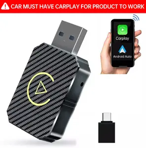 【Yurnlv】2 in 1 Wireless Apple CarPlay Adapter, for both Apple and Android,converts wired to wireless, suitable for factory wired CarPlay cars from 2016+