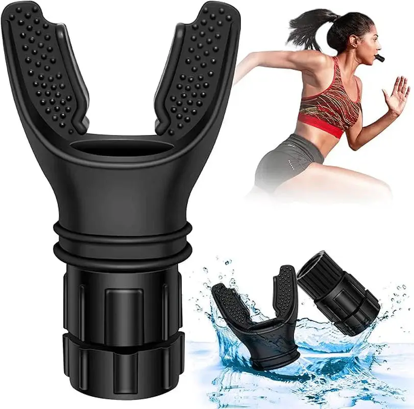 Breathing Trainer Respirator - Portable Lung Capacity Enhancer with Adjustable Resistance for Athletes & Fitness Enthusiasts