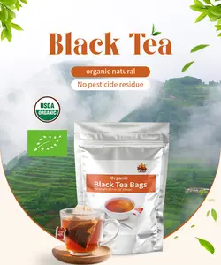 Organic Black Tea Bags Rich & Robust Flavor, Natural Antioxidants Natural Caffeine Healthy Beverage Choice