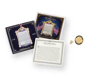White House Hist. Assoc. America250 Ornament & Pin Bundle