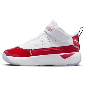 Little Kid's Jordan Max Aura 7 White/White-Gym Red-Black (HQ2090 106)