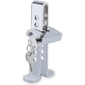 Car Anti-Theft Brake Clutch Lock - Stainless Steel Security Protection Safety Tool - Automobile Hidden Throttle Pedal Lock With 3 Keys