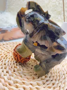 <ZYQ>volcano agate elephant caving 2